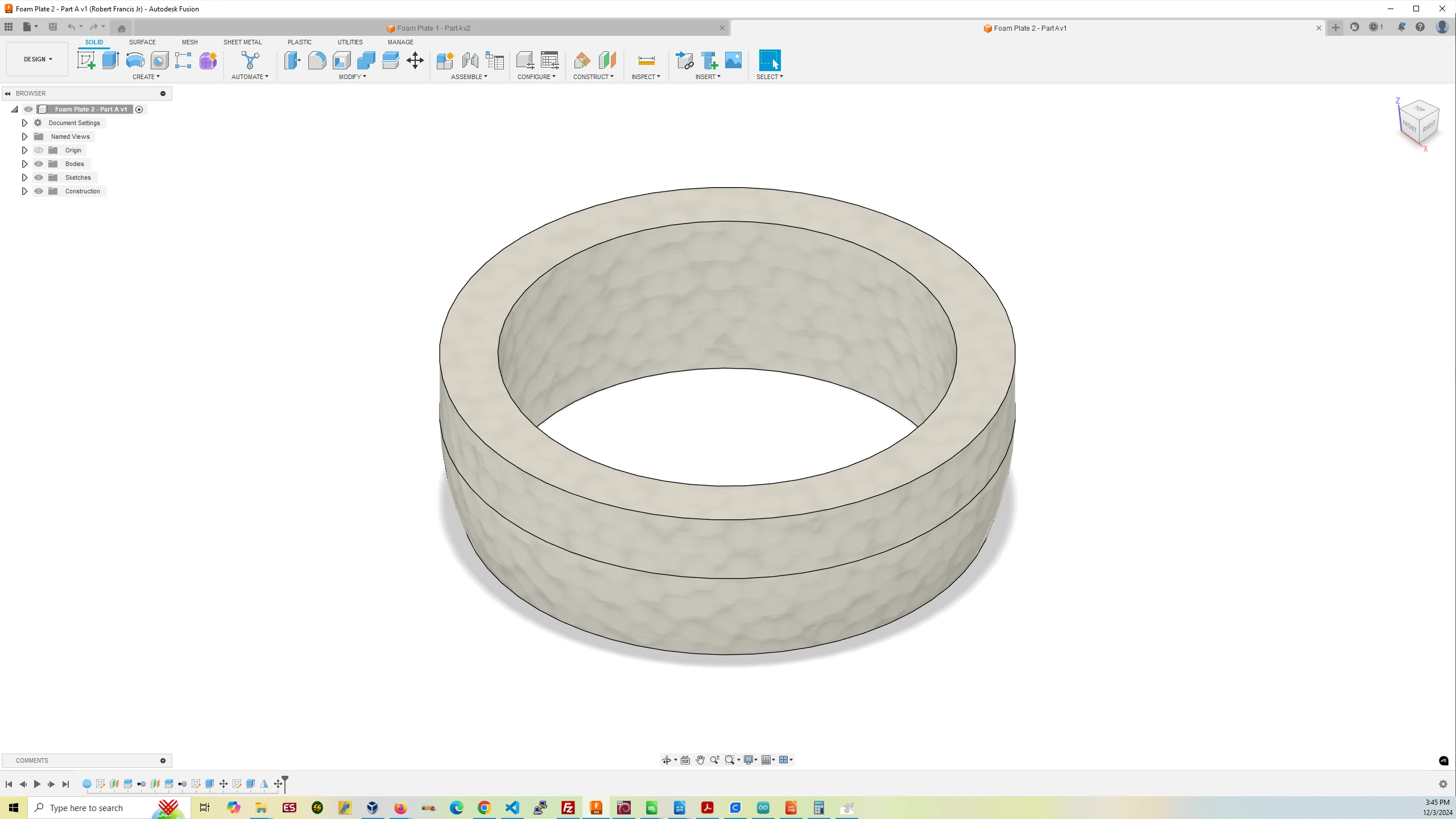 Mark 3 Foam Plate #2