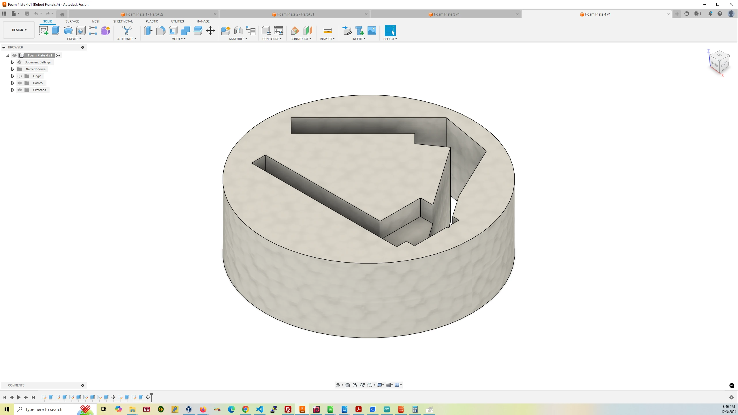 Mark 3 Foam Plate #4