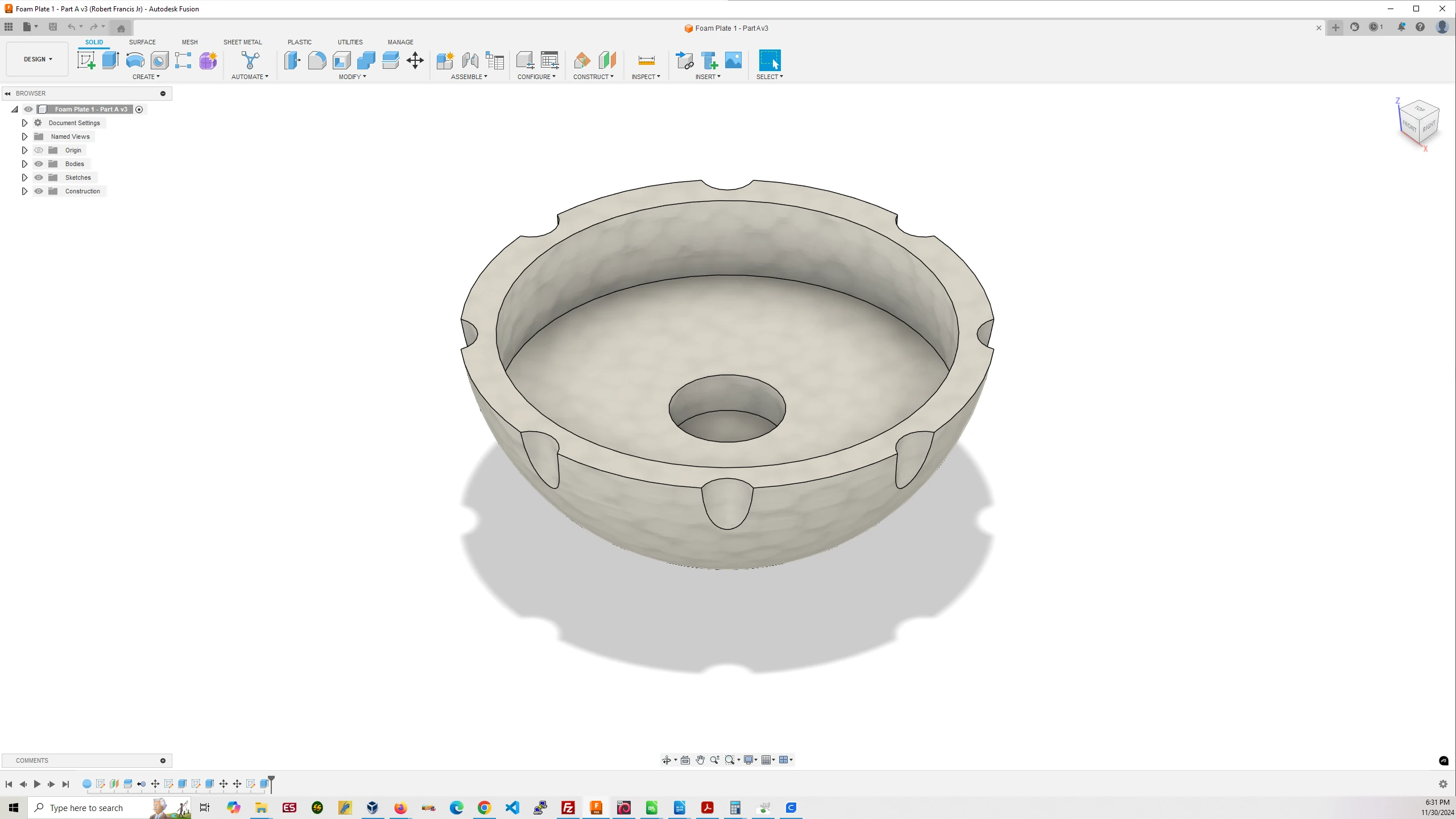 Mark 5 - Foam Plate #1