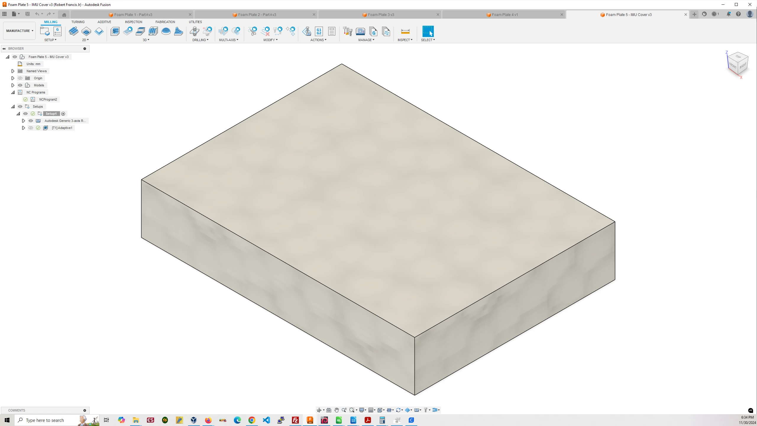 Mark 5 - Foam Plate #5 - IMU Cover