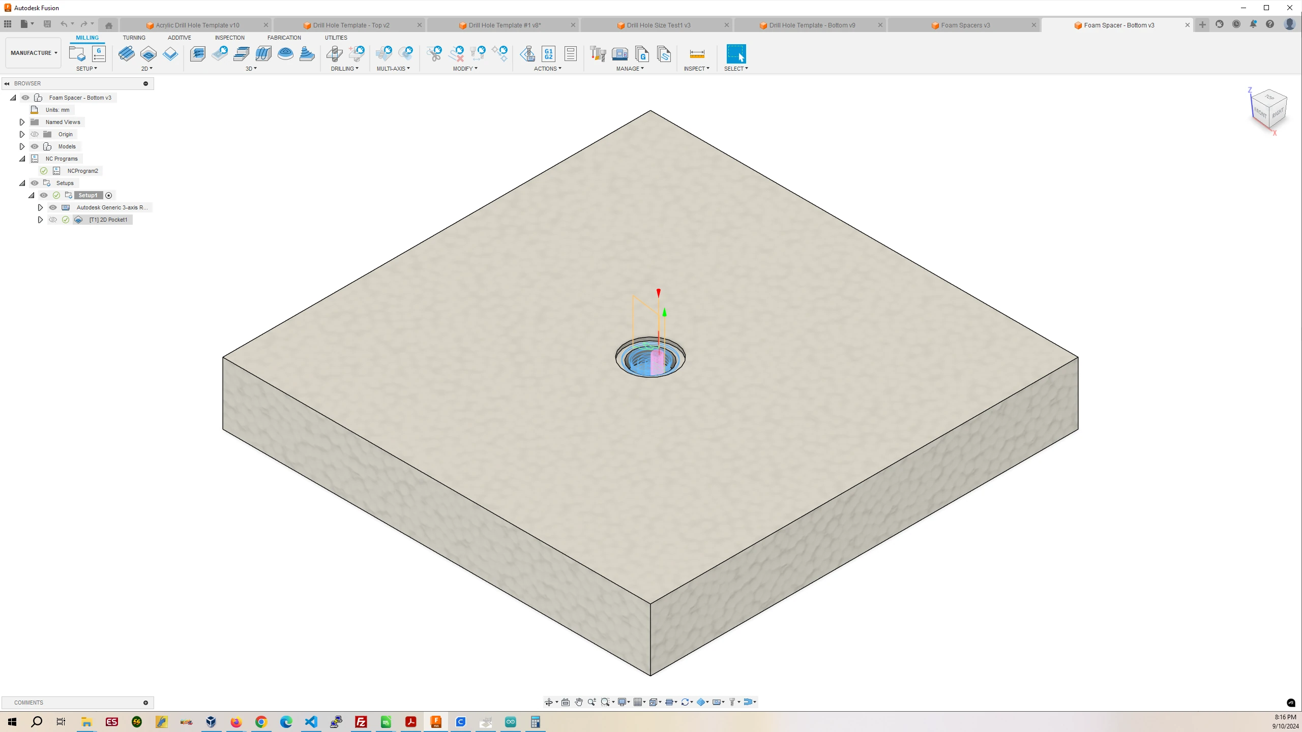 XPS Foam Plate Below Top