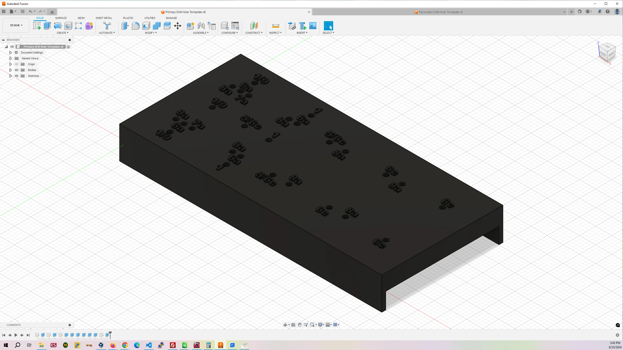 Drill Hole Template #1