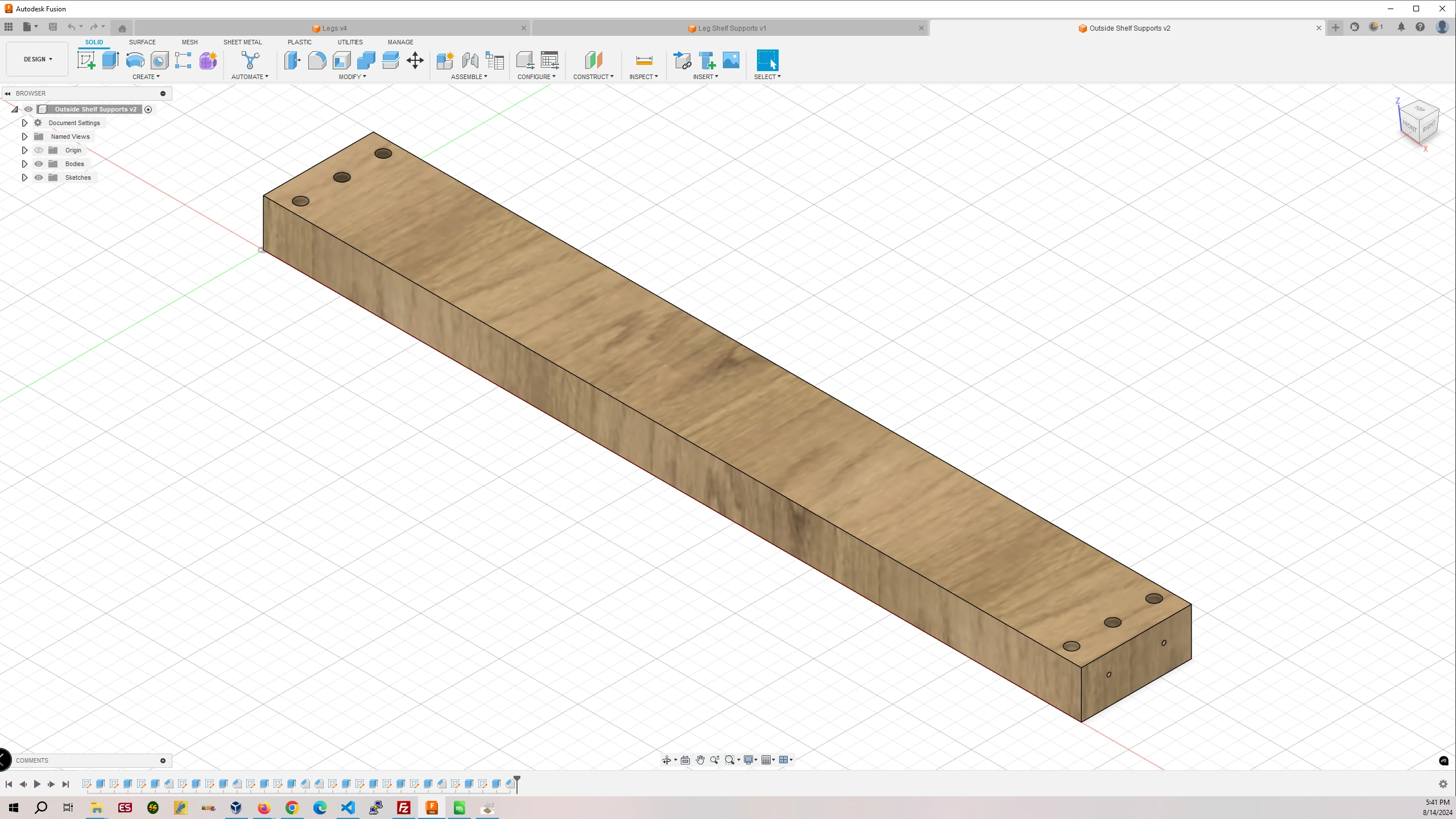 Outside Shelf Supports